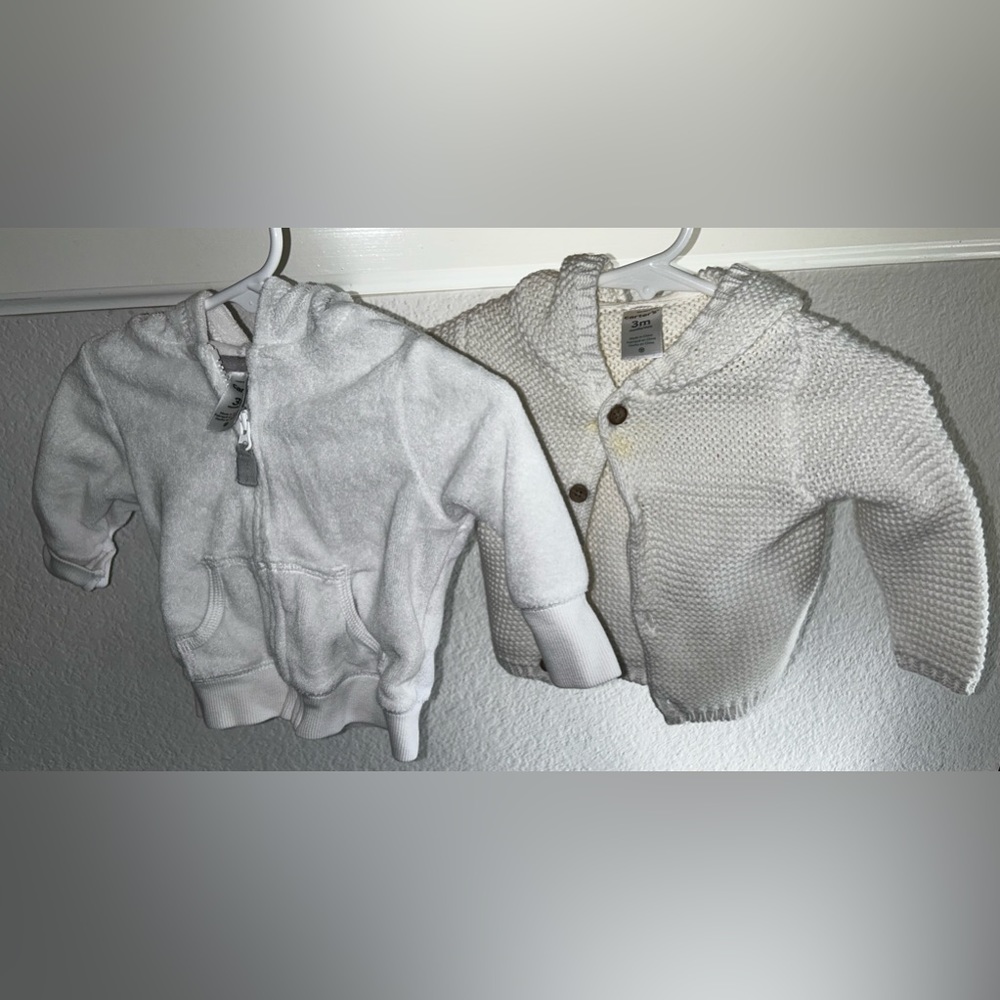 Two baby girl sweatshirts